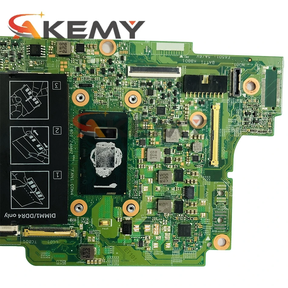 Billig CN-0PG0MH 0PG0MH PG0MH Für Dell Inspiron 13 5000 5378 5578 Laptop Motherboard SR2ZU I5-7200U 100% Arbeits