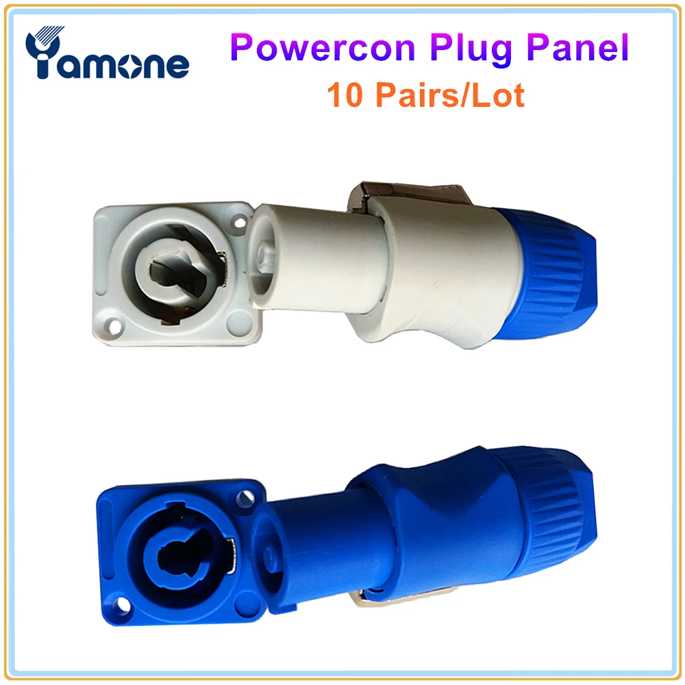 

10 парт/лот соединитель PowerCon NAC3FCA штепсельная вилка Женская Панель Шасси 20A 250V 3Pin адаптер громкоговорителя разъем питания