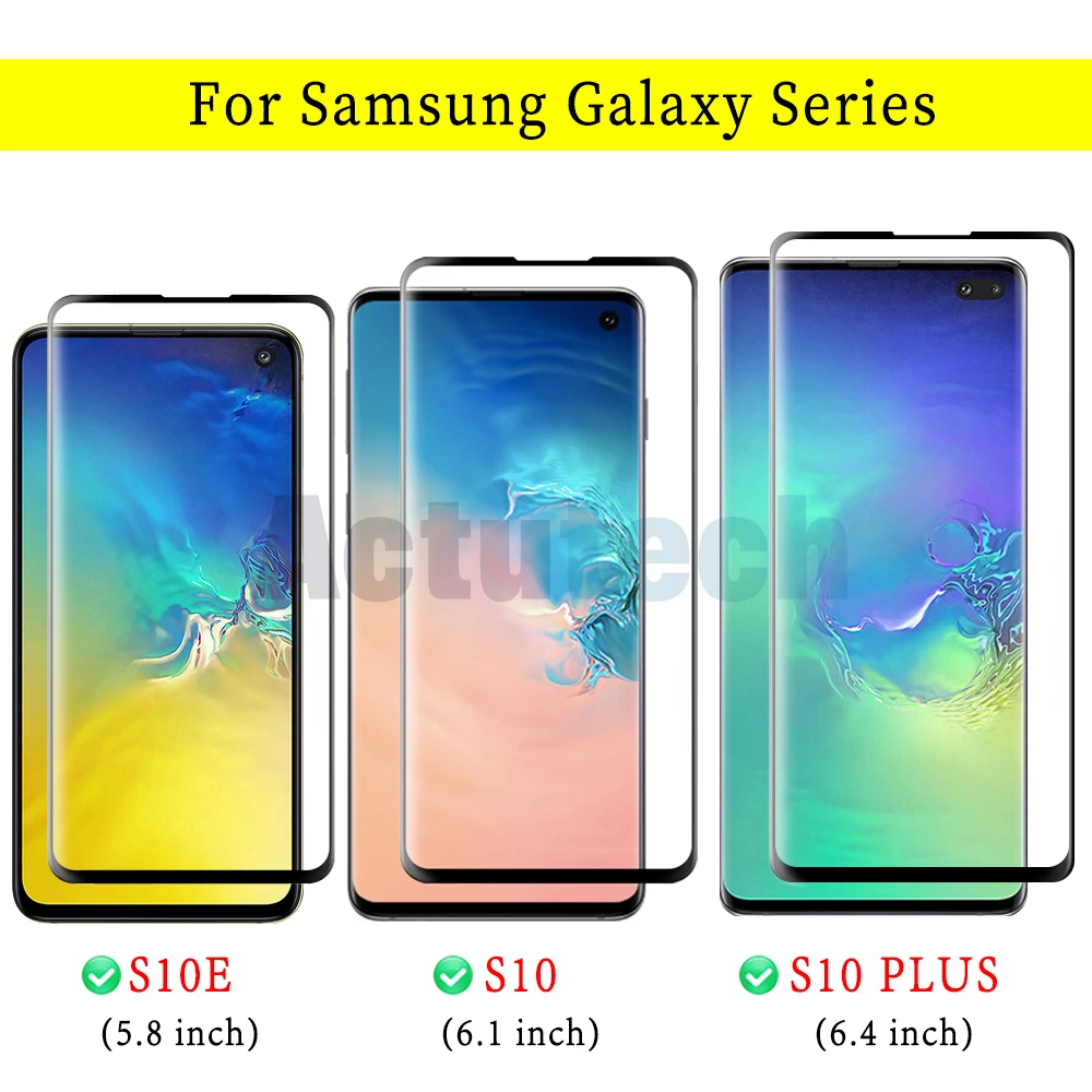 Защитное стекло для samsung galaxy S10 plus протектор экрана lite light S10e закаленная пленка
