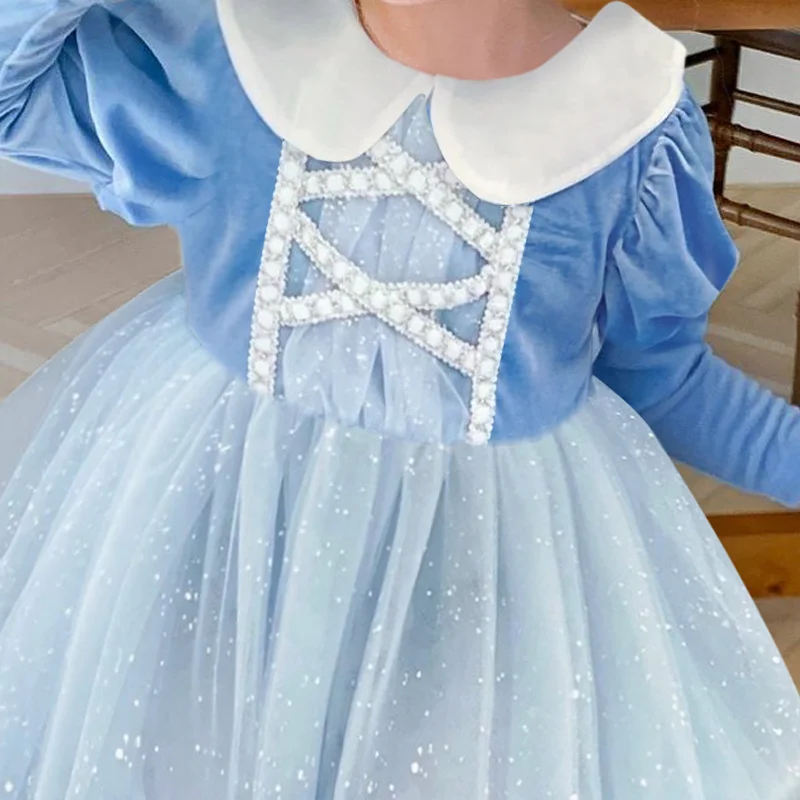 Halloween evening dresses girls Beachwear snow queen princess boys' clothes |