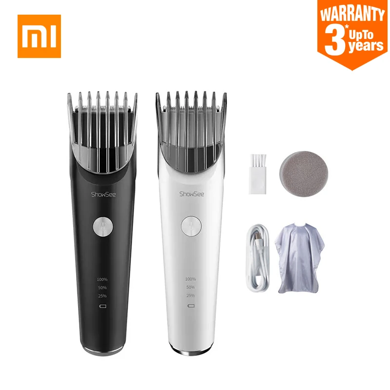 Xiaomi ShowSee электрический триммер для волос USB керамический клипер быстрой зарядки
