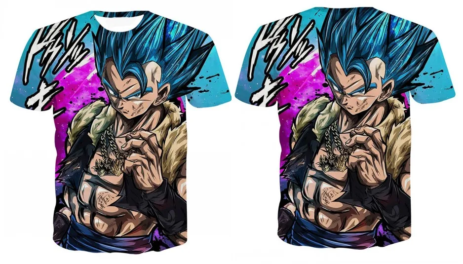 Dragon Ball Z Ultra Instinct God Son Goku Super Saiyan Мужская футболка с 3D принтом, летняя повседневная забавная футболка с круглым вырезом размера плюс