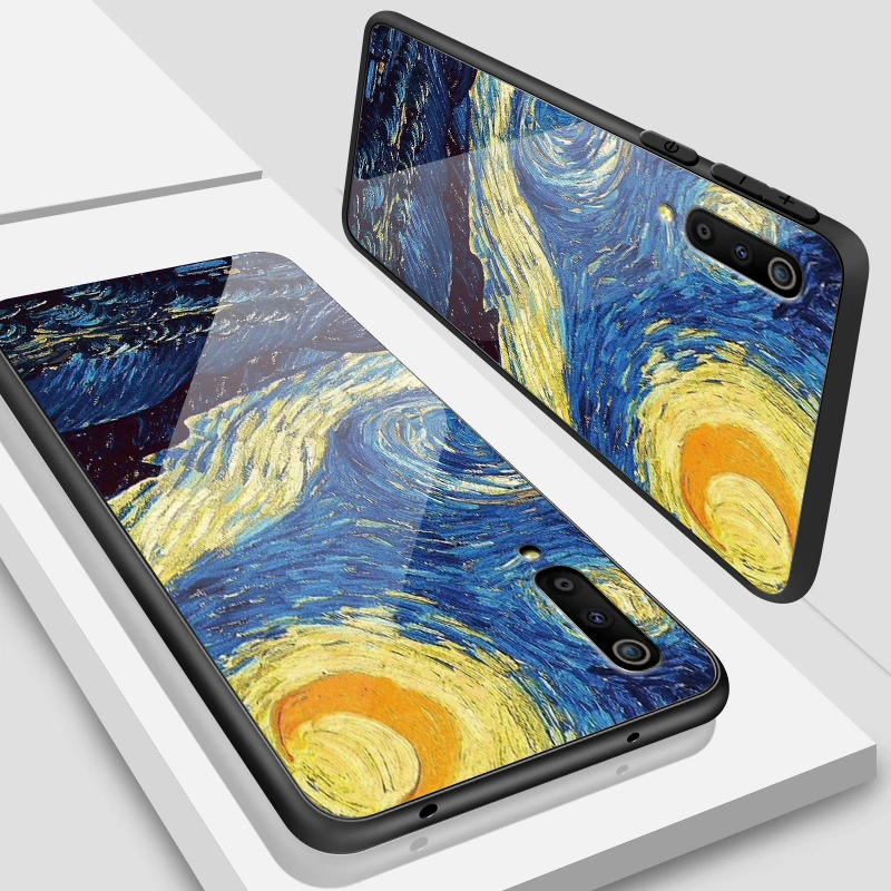 Для samsung Galaxy A40 A10 A20 A30 A50 A8S A6S A70 A80 A90 закаленное Стекло чехол J4Plus M10 M20 M30 Note9 роскошный защитный чехол - Цвет: W103
