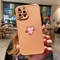 caramel love phone soft case for iphone13 13pro phone 13pro max soft shockproof waterproof back cover camera protection cases