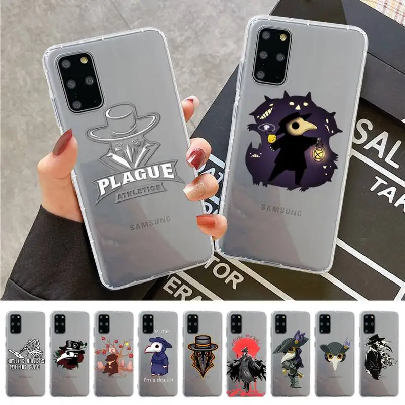 

YNDFCNB Plague Doctor Phone Case For Samsung A 10 20 30 50s 70 51 52 71 4g 12 31 21 31 S 20 21 plus Ultra