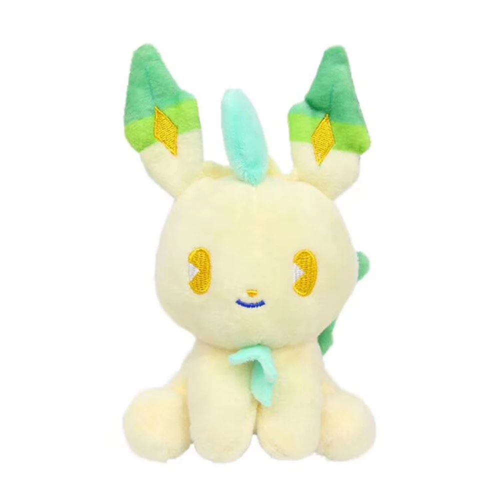 Soda Leafeon 10cm Ditto Metamon Squirtle снорлакс Пикачу Eevee Espeon Flareon Jolteon Sylveon Umbreon Vaporeon плюшевые Фигурки игрушки TYTJ - Цвет: Soda Leafeon 10cm