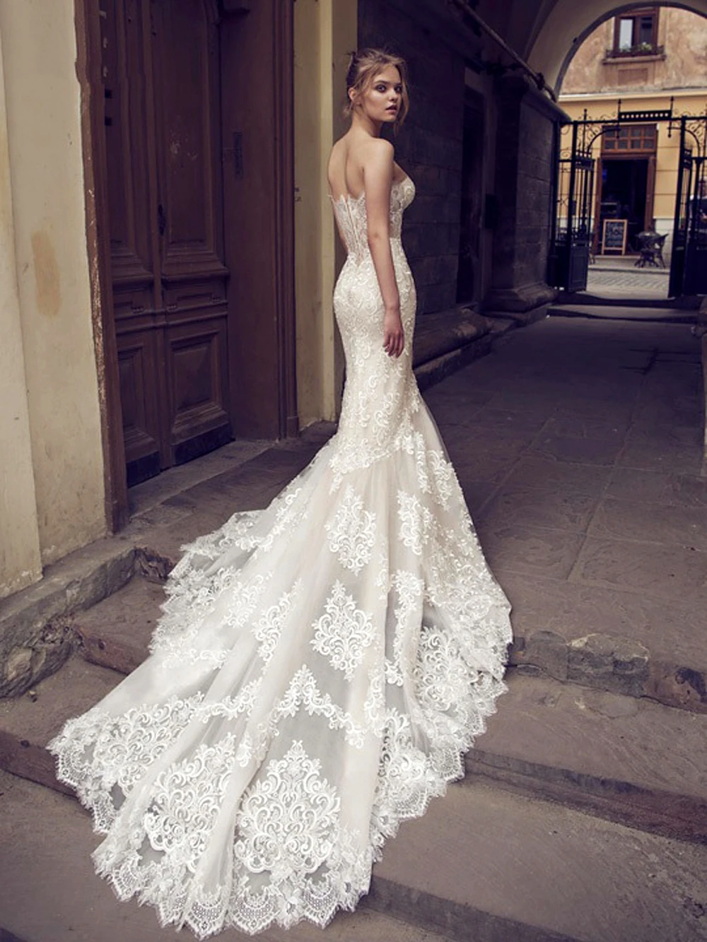Vestido De Noiva Hot New Arrivals Long Lace Mermaid Wedding Dresses Sexy Gown Bride Robe Mariage | Свадьбы и торжества