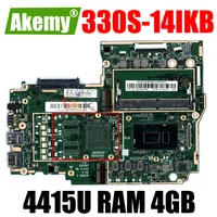 akemy for lenovo 330s 14ikb 330s 14ast notebook motherboard cpu pentium 4415u ram 4gb ddr4 tested 100 working new product