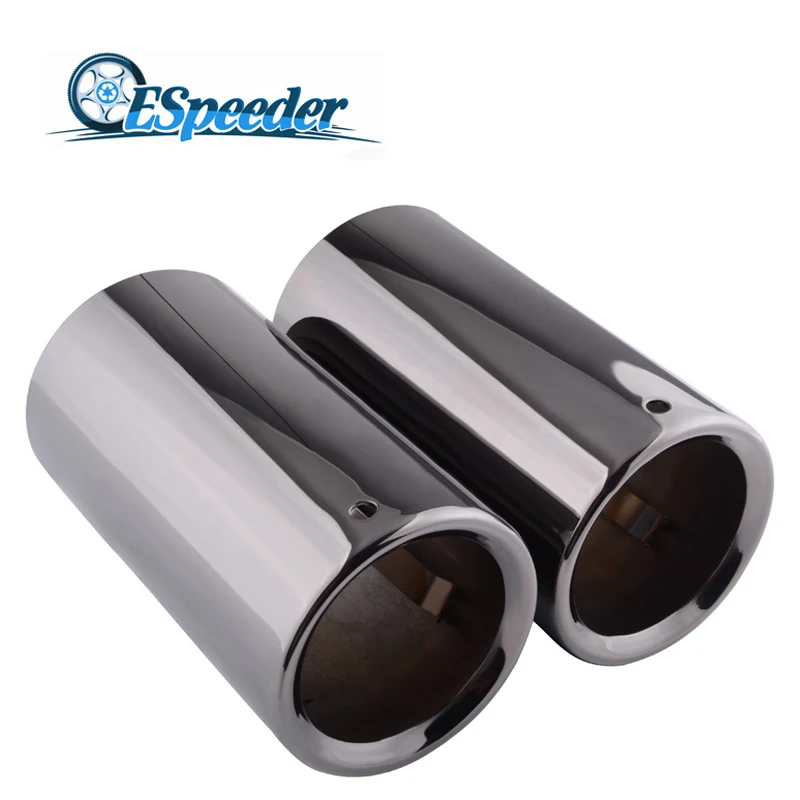SPEEDWOW 2 шт. задний глушитель наконечник концевой трубы выхлопной Круглый из