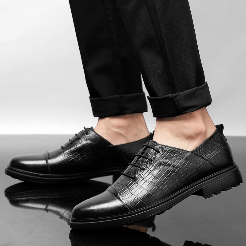 Мужские Винтажные Туфли-броги ручной работы из натуральной коровьей кожи на