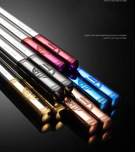 24CM 316L Stainless Steel Chopsticks Thermal Insulation and Anti Scalding Hotel Square Non Slip Chopsticks Custom Household