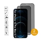 2 шт.упаковка, защитные пленки для экрана iPhone 12 11 13 Pro Max XS MAX XR