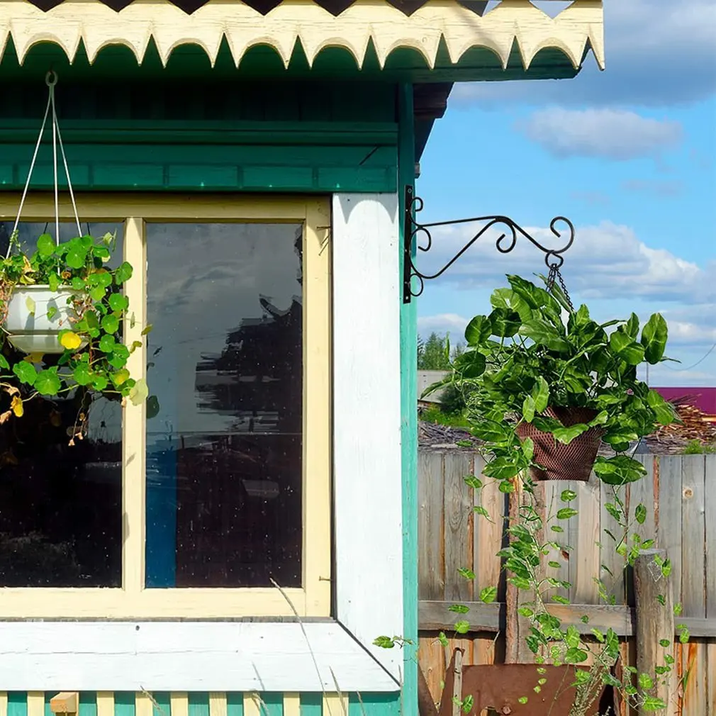 Кованые железные художественные крючки Подвесная подставка для растений крючок