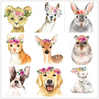 2020 diamond painting cute animals diy 5d full embroidery mosaic cross stitch cat dog children room decorative painting