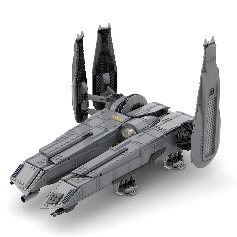

MOC-49201 Space Wars Movie 2 The Rogue Shadow-Unleash The Powerx Warship Spaceship Model Moc Building Block Bricks Toy for Boys