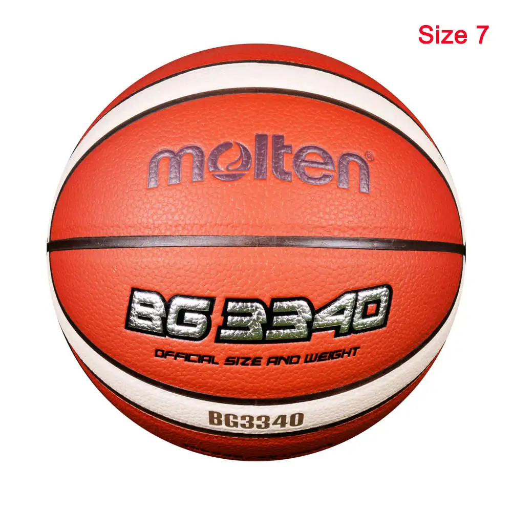 BG3340-Size 7 Баскетбольный мяч расплавленного цвета BG3800/3340/3100 Размер 7 Реплика PU Универсальный тренировочный подлинный баскетбольный мяч baloncesto - Цвет: BG3340-Size 7