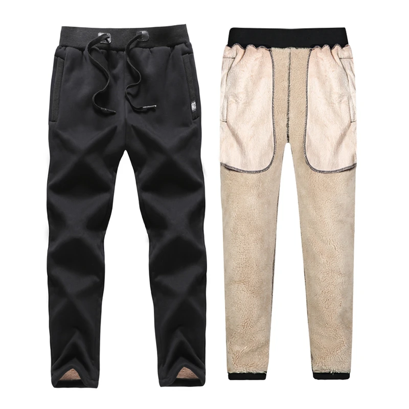 

Plus Size 7XL 8XL Winter Warm Fleece Pants Casual Elastic Thick Velvet Heavyweight Sweatpants Streetwear Joggers Cotton Trousers