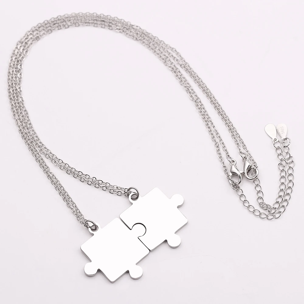 Ожерелье из нержавеющей стали для мужчин и женщин подвеска-головоломка