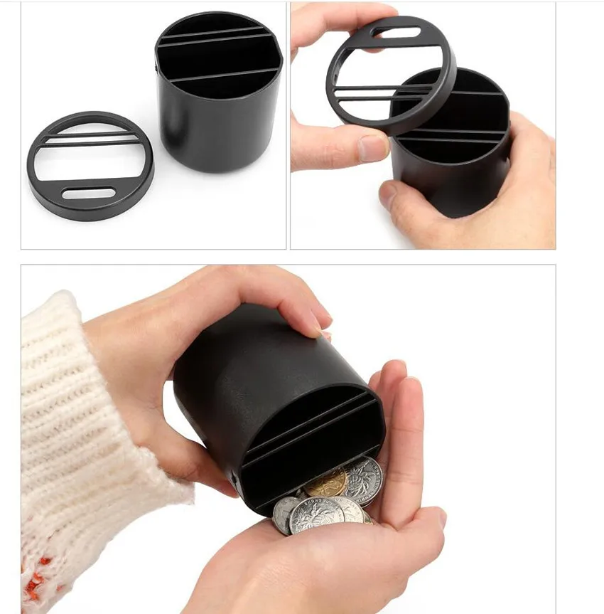 Интерьер автомобиля монетница чехол Коробка для хранения пищевых контейнеров