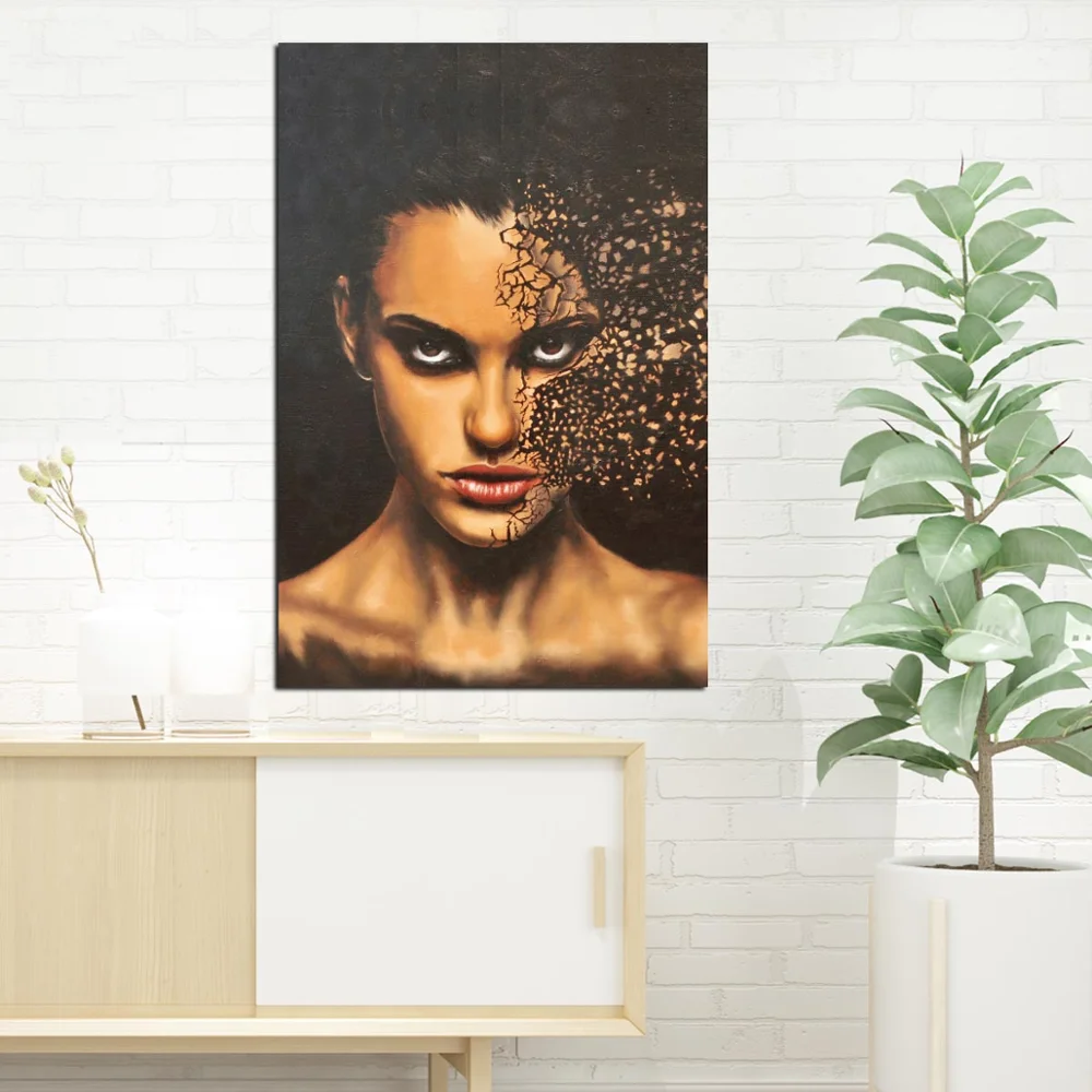 Настенная Картина на холсте модульные картины печатные плакаты с сломанным