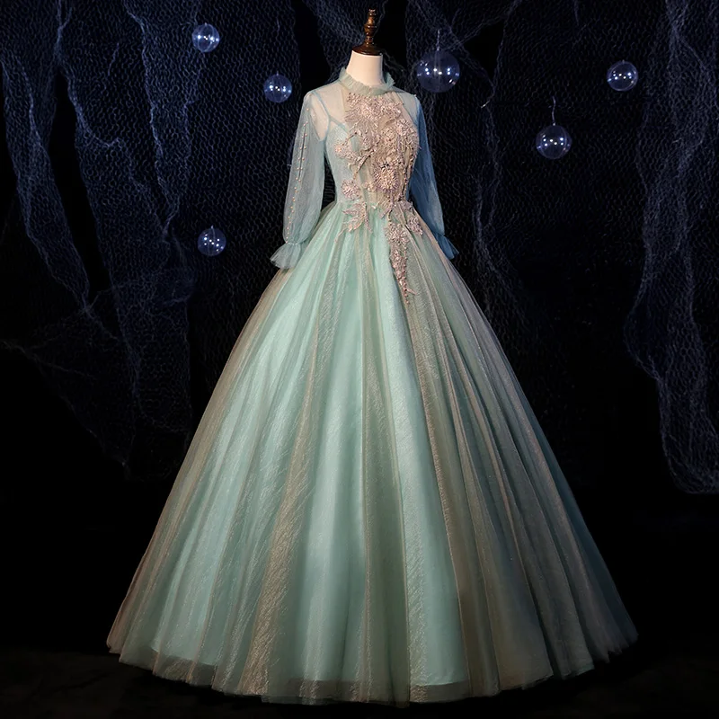 

Top Sale Print Renaissance Dress Christmas Ball Gown Steampunk Marie Antoinette Mode