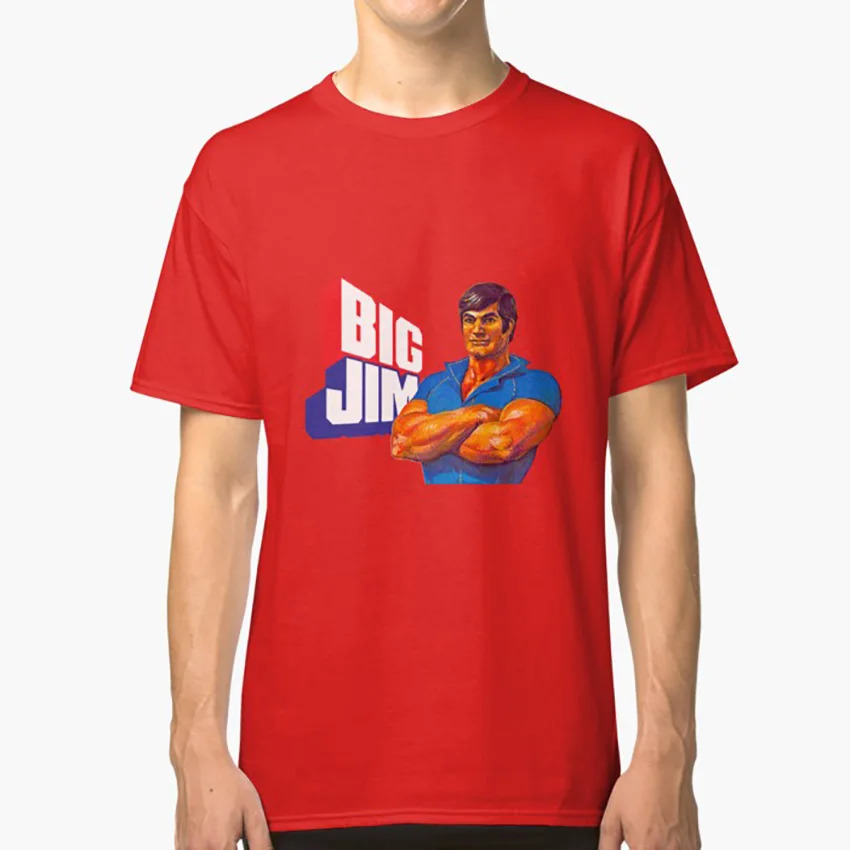 Большая футболка Jim большая игрушка фигурка 70s ностальгия | Мужская одежда