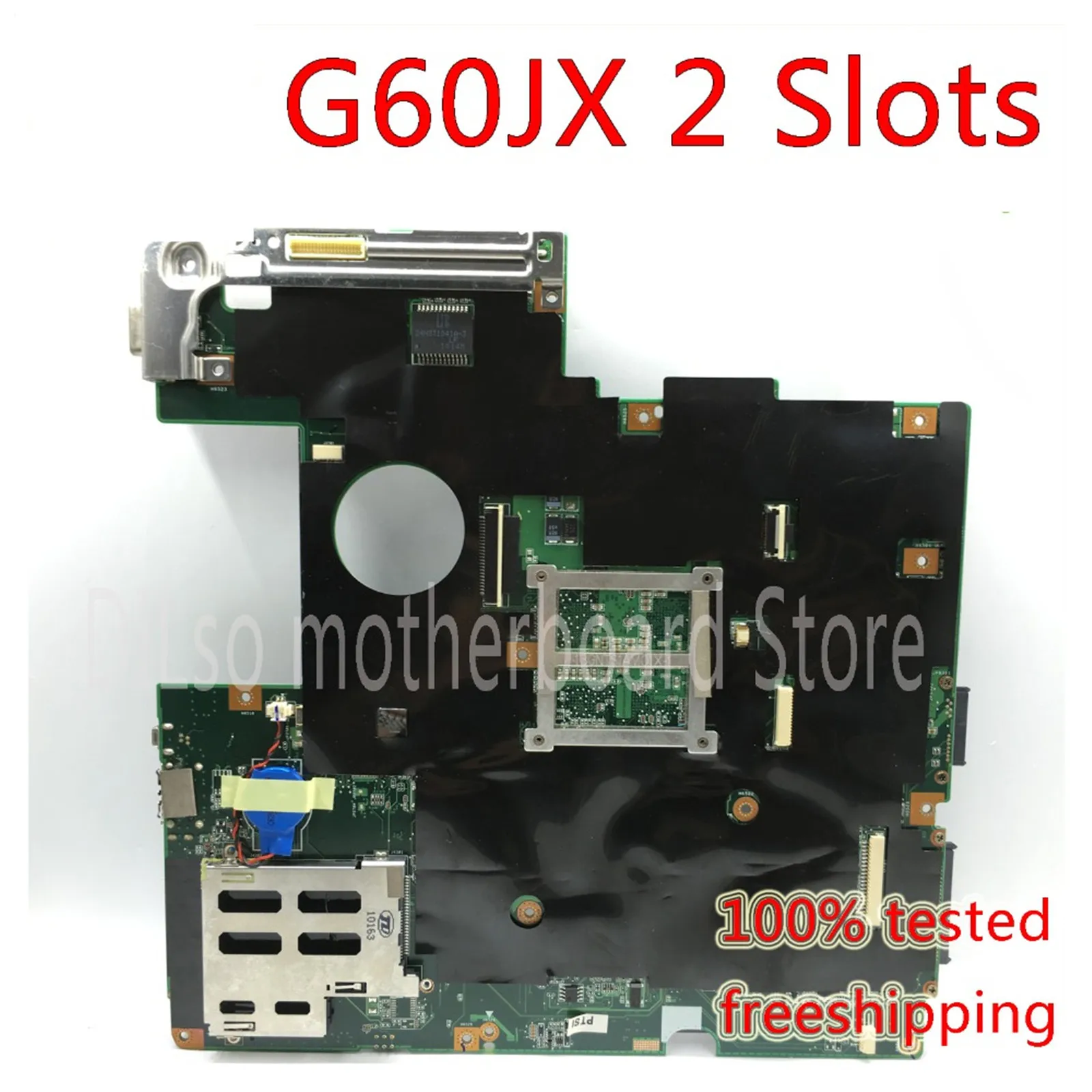 

KEFU G60JX For ASUS G51J G60J G51JX Mainboard 2 slots/RAM Laptop Motherboard REV2.0 PAG 989 HM55 DDR3 Slots Test Work 100%