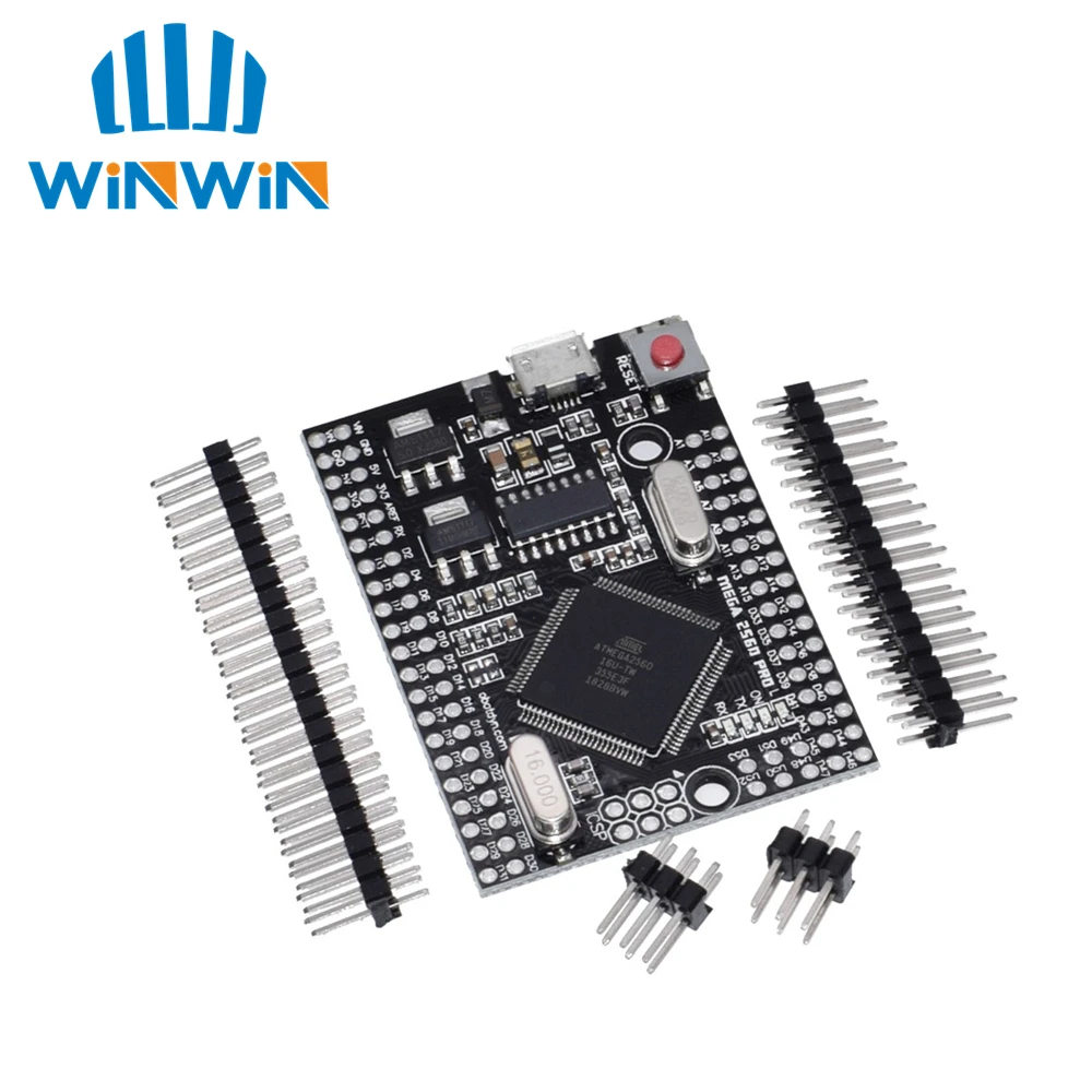 MEGA 2560 PRO Embed CH340G/ATMEGA2560-16AU Chip with male pinheaders Compatible for Arduino Mega2560