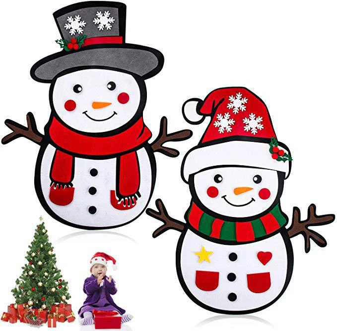 Рождественское нетканое искусственное украшение для рождественской елки