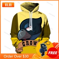 2021 boys girls shooter childrens crow shoot game 3d print hoodie womens clothing sweatshirts thin women kids leon tops
