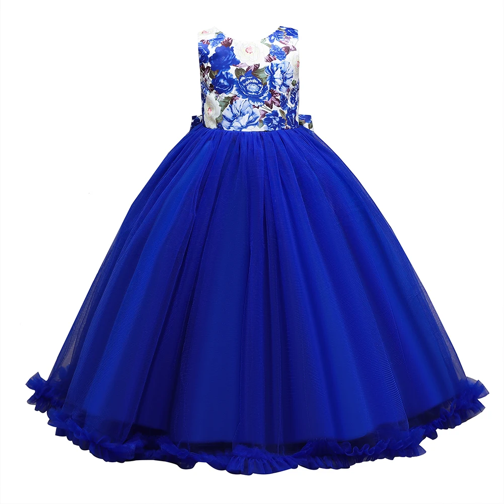 Осенняя детская одежда для девочек-гостей на свадьбе Платья младенцев платье