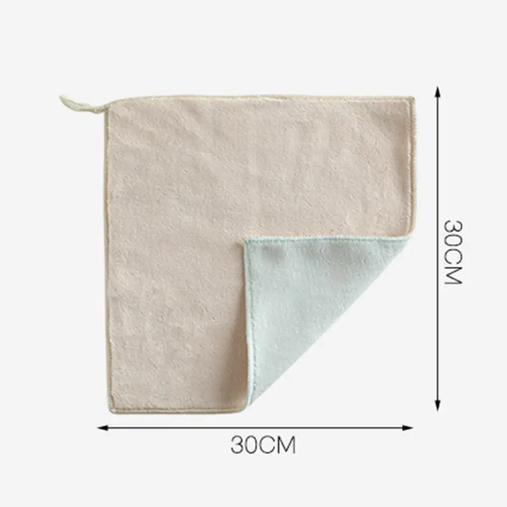 

3 Packs Of Clean Double-sided Absorbent Wipes Thickened Lint-free And Non-greasy Kitchen Dish Cloths Cleaning Cloths Microfiber