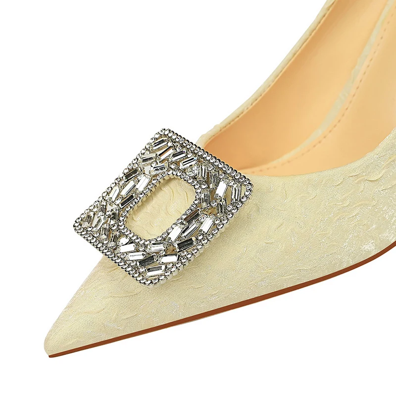 2022 элегантные женские блестящие зеленые туфли-лодочки на высоком каблуке 8 см со