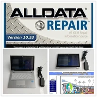 Touchscreen Computer Alldata 10.53 Installed Well in CF-AX2 i5 4g Used Laptop Ready to Work for Car and Truck