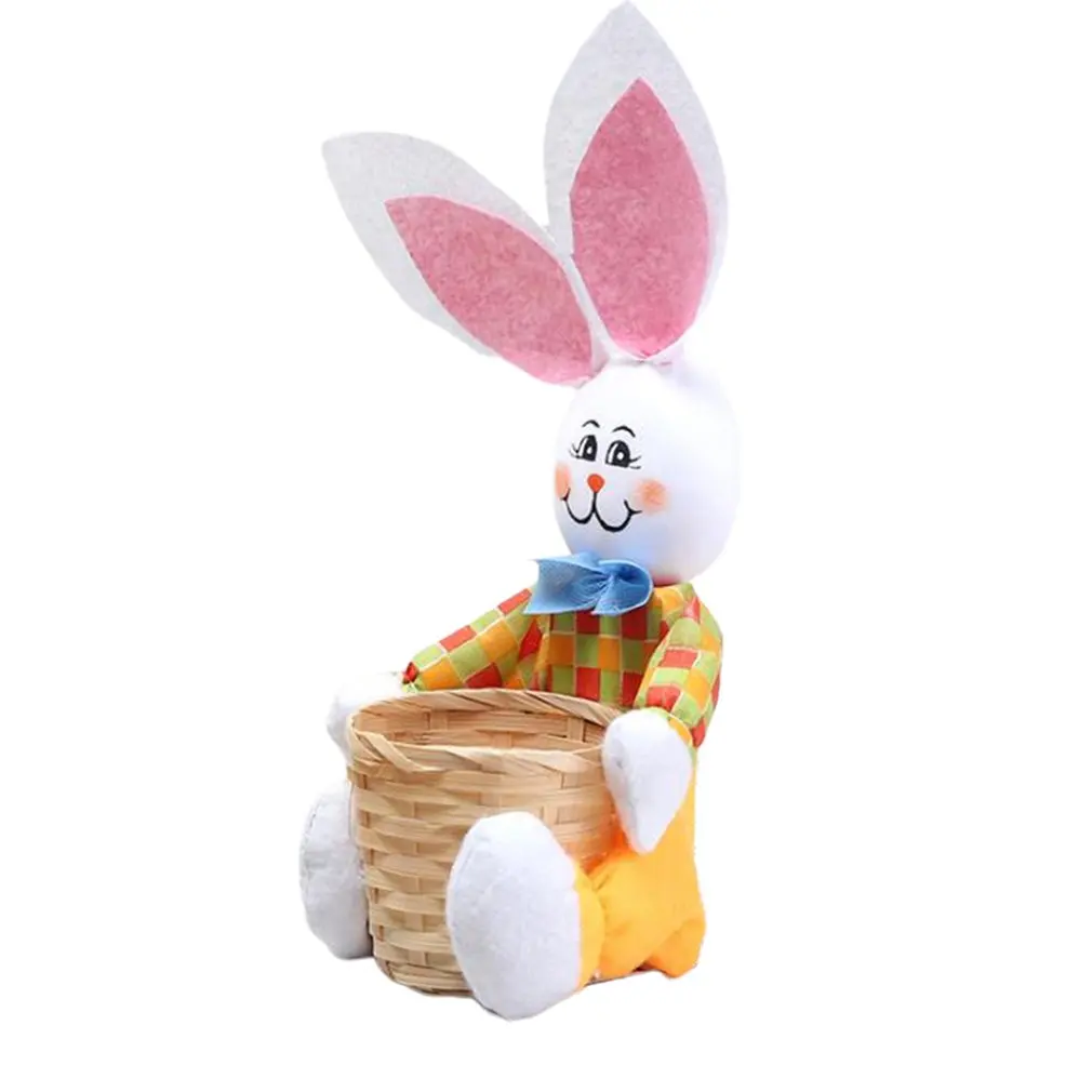 

Пасхальная корзина в форме кролика искусство развлечения детского сада Цвет Бамбуковая Корзина изысканный галстук-бабочка, изысканное мас...