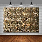 Фотообои Avezano золотистые с блестками для фотостудии, задние фоны новорожденный