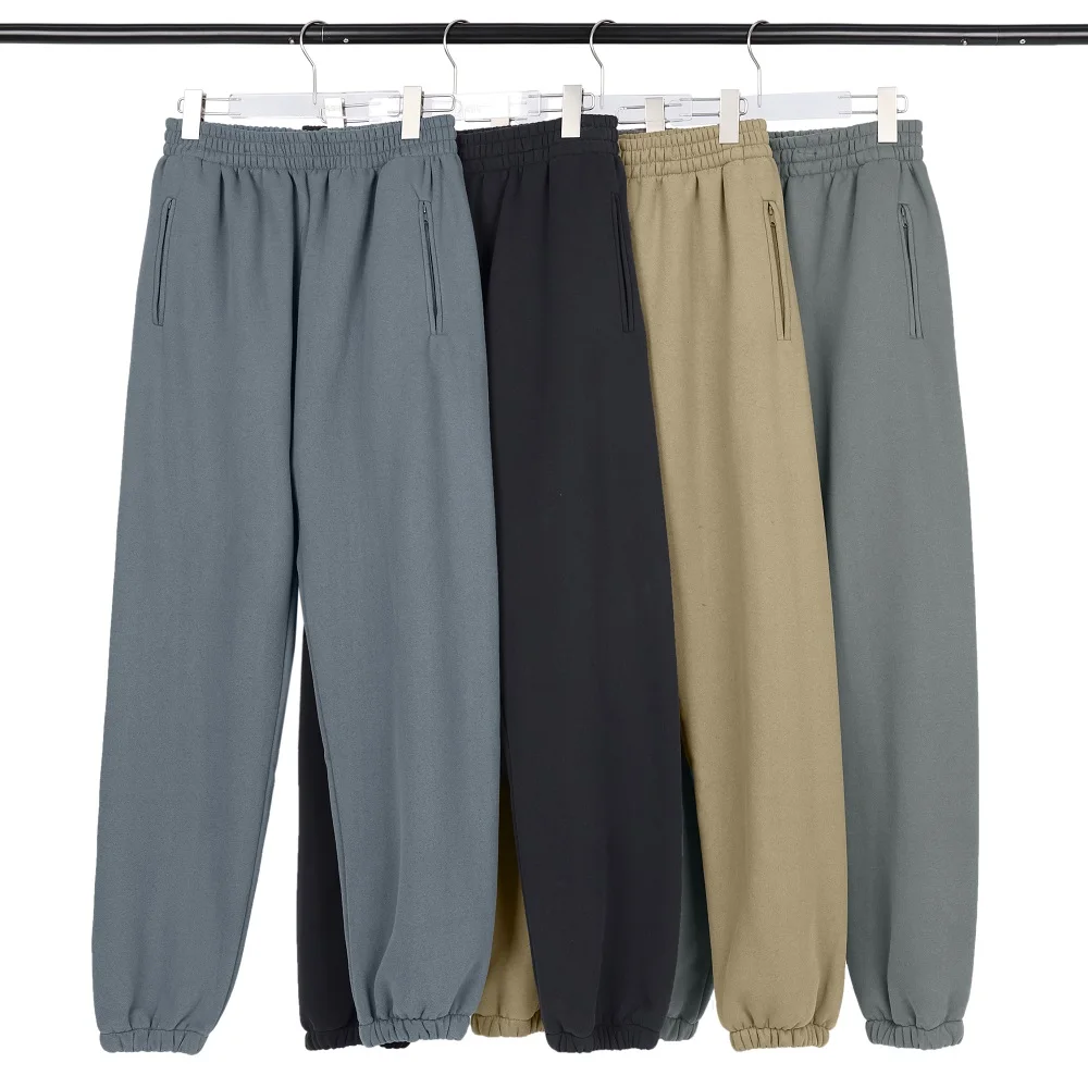 

Solid SEASON 6 Thick Sweatpants Men Women Kanye West Pants Velvet Cotton Joggers Trousers Zipper Pocket Narrow Feet TRACKPANTS
