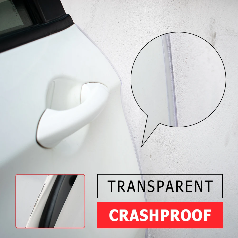 Прозрачная защитная лента для края двери клейкая резиновая отделка защиты от