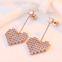 19mm big heart earrings sterling silver 925 hypoallergenic earrings for women sensitive ears