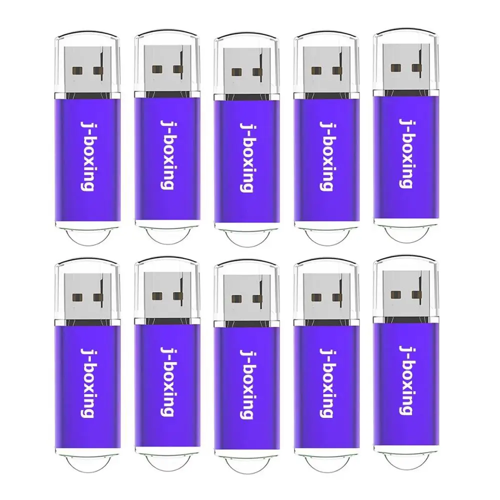 Фиолетовый J-бокс 10 шт. USB флеш-накопитель 512 МБ 256 Мб 128 МБ 64 Мб маленькая емкость карта памяти Jump Drive ручка-накопители для рабочего стола разные цвета - Цвет: Фиолетовый