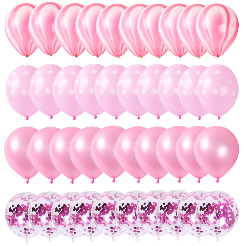 40 шт. металлические гелиевые шары с конфетти | Дом и сад