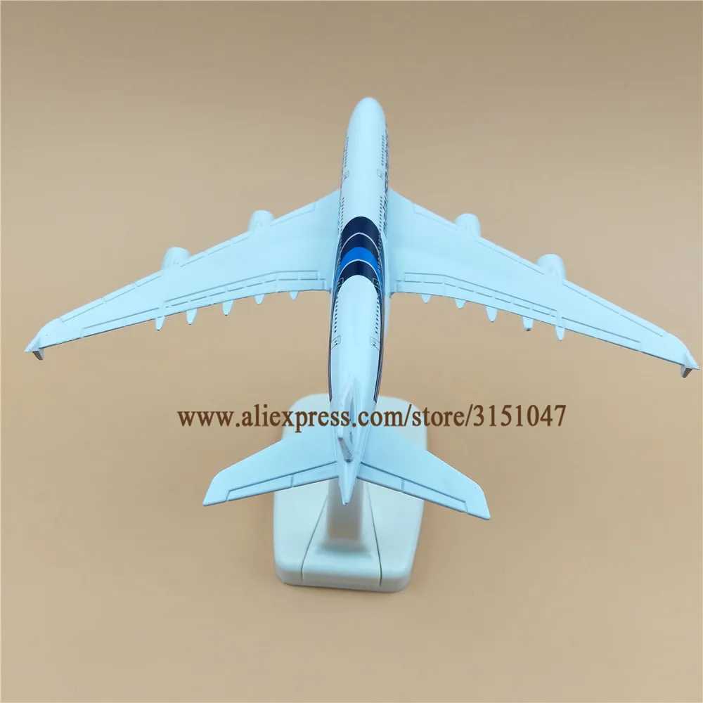 16 см синяя воздушная Малайзия Airlines A380 Airbus 380 модель самолета сплав Металл литье