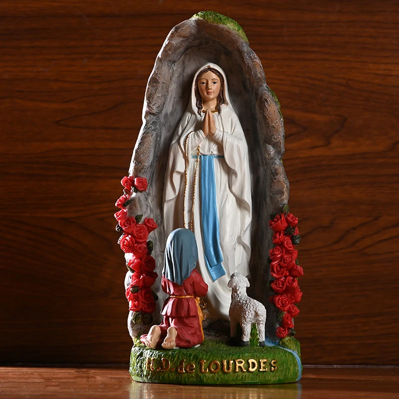 

Beautiful Virgin Mary Statue Sculptures Christian Desktop Display Home Interior Decorative Figure статуэтки для интерьера