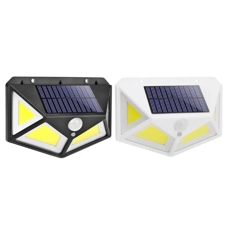 Солнечная Энергия Мощность COB 68LED крыльцо Светильник датчик движения широкий