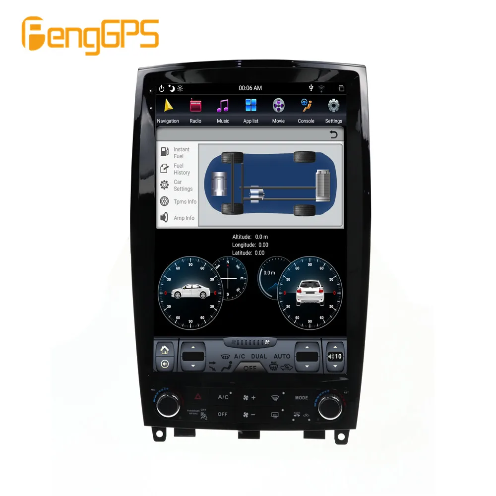 Автомобильная Мультимедийная система 128G экран в стиле Tesla для Infiniti QX50 EX25 EX35 радио