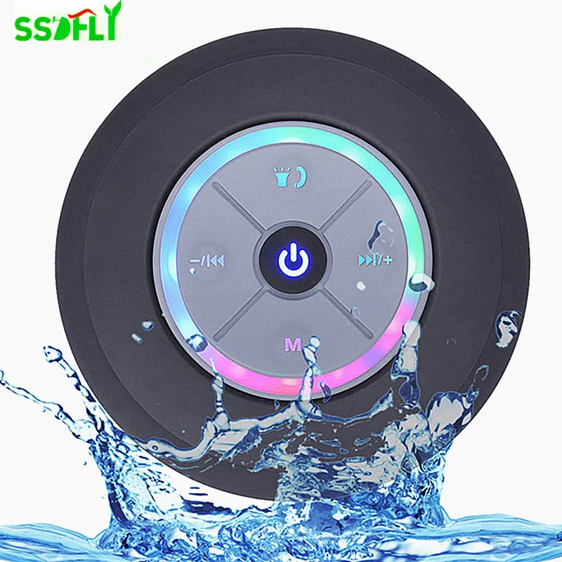 Bluetooth Беспроводной Динамик Портативный Hands Free душ Водонепроницаемый