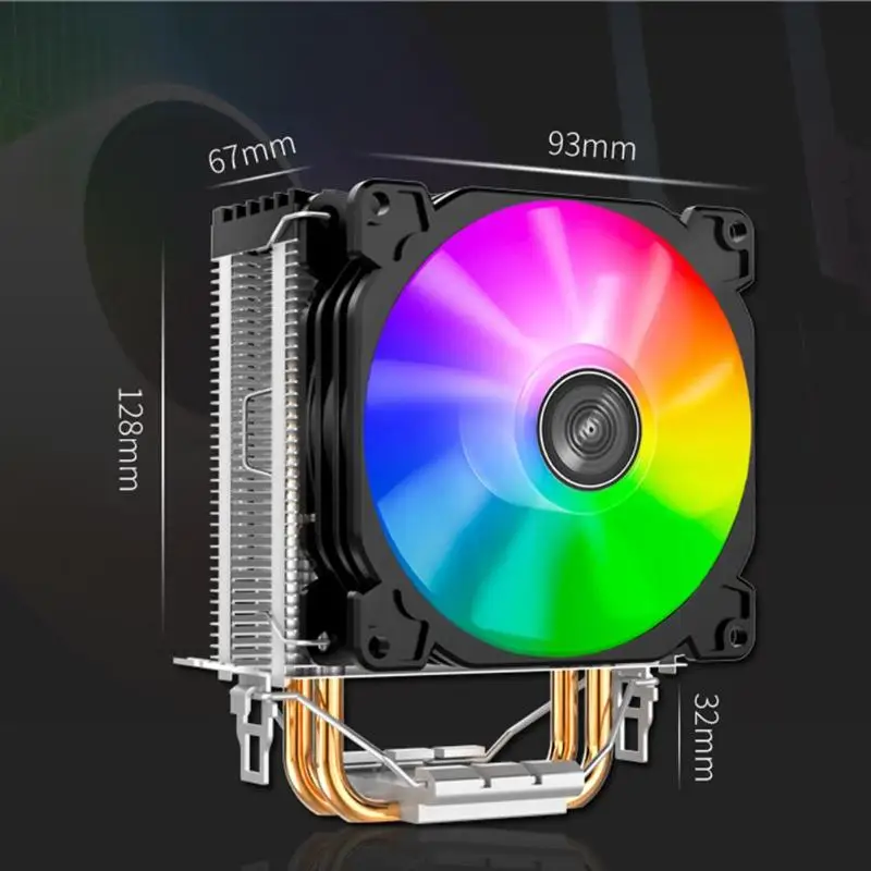 Jonsbo CR1200 2 тепловые трубки башня процессор кулер RGB 3Pin Охлаждающие вентиляторы радиатор гидравлический подшипник для LGA 775/1150/1151/1155/1156