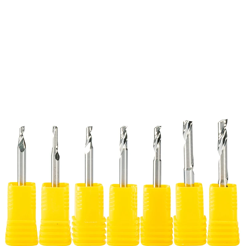 5 шт. фрезы с одной канавкой алюминиевые инструменты для ЧПУ твердосплавные