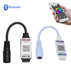 Миниатюрная светодиодная RGB-лента с Bluetooth для RGB 3528 5050, беспроводное управление освесветильник, умное управление телефоном, постоянный ток 5-24 в 6 А на 4-контактный разъем