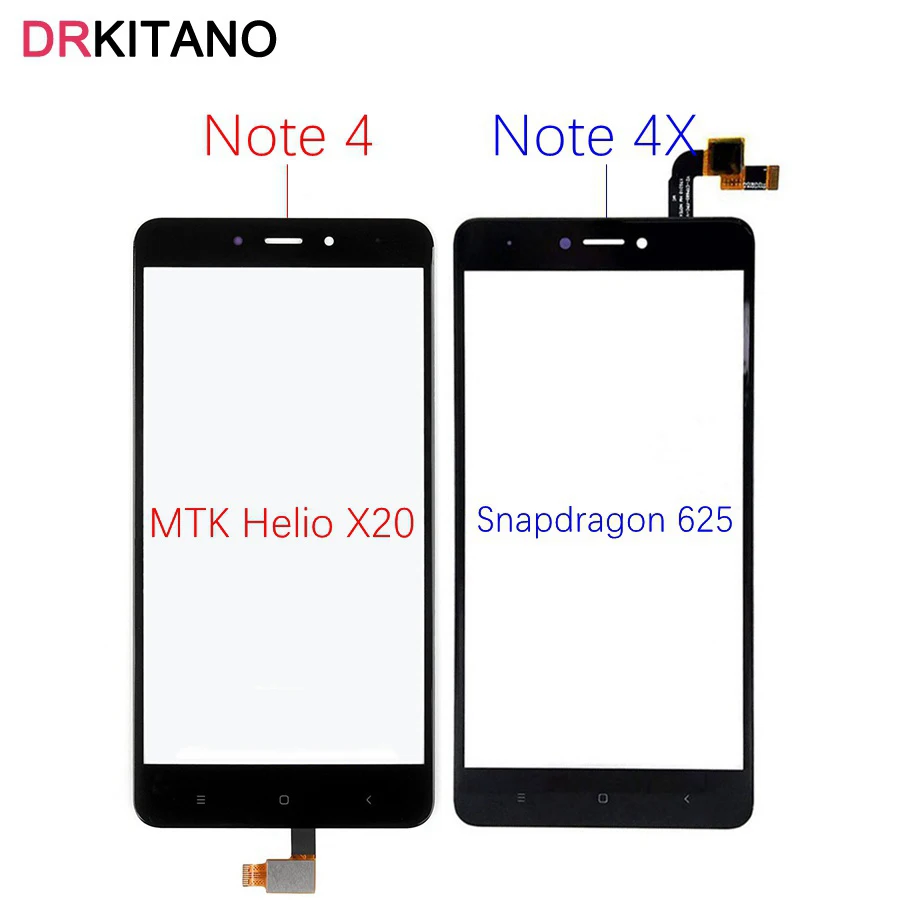 Сенсорный экран с дигитайзером для Xiaomi Redmi Note 4/4X Pro передняя стеклянная панель Note4